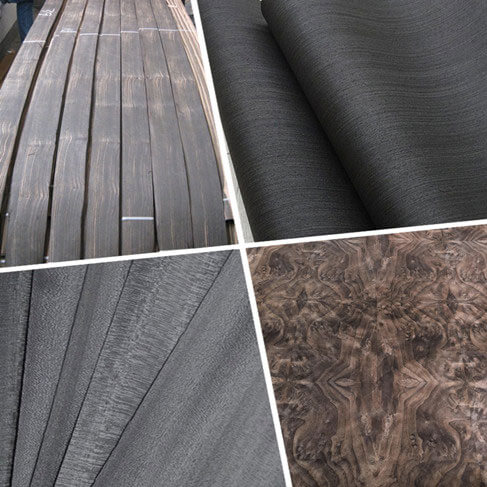 black wood veneer | Dyed black wood veneer sheets 2'x8' and 4'x8'