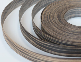 edge banding veneer engineered ebony Cantos de Chapas Precompuestas